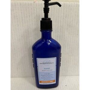 Bath & Body Works Aromatherapy Sleep Body Lotion Warm Milk & Honey Glass 6.5oz